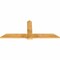 Ekena Millwork Eugene Rough Sawn Timber Gable Bracket, Western Red Cedar, 72"W x 30"H x 2"D x 6"F, 10/12 Pitch GBW072X30X0206EUG00RWR - alternate 4
